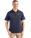 FIU Panthers College Vault Cutter & Buck Coastline Epic Comfort Recycled Mens Polo Navy Blue Front Thumbnail Image