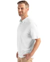 Tulane Green Wave College Vault Cutter & Buck Coastline Epic Comfort Recycled Mens Polo White Side Thumbnail Image