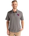 Buffalo Bisons Cutter & Buck Coastline Epic Comfort Recycled Mens Polo Elemental Grey Front Thumbnail Image