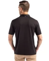 Las Vegas Raiders Historic Cutter & Buck Coastline Epic Comfort Recycled Mens Polo Black Back Thumbnail Image