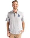 View image 1: Hartford Yard Goats Cutter & Buck Coastline Recycled Double Peached Mens Polo CONCRETE Front