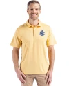 View image 4: Hartford Yard Goats Cutter & Buck Coastline Recycled Double Peached Mens Polo Desert Front
