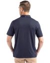 Texas Rangers Stars & Stripes Cutter & Buck Coastline Epic Comfort Recycled Mens Polo Navy Blue Back Thumbnail Image