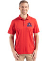Toronto Blue Jays Cooperstown Cutter & Buck Coastline Epic Comfort Recycled Mens Polo Red Front Thumbnail Image