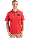Cincinnati Bengals Americana Cutter & Buck Coastline Epic Comfort Recycled Mens Polo Red Front Thumbnail Image