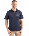 New Orleans Saints Americana Cutter & Buck Coastline Epic Comfort Recycled Mens Polo Navy Blue Front Thumbnail Image