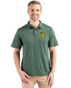 Baylor Sailor Bear College Vault Cutter & Buck Coastline Epic Comfort Recycled Mens Polo Hunter Green Front Thumbnail Image