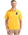 Wichita State Shockers College Vault Cutter & Buck Coastline Epic Comfort Recycled Mens Polo College Gold Front Thumbnail Image
