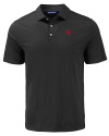 Nebraska Cornhuskers College Vault Cutter & Buck Coastline Epic Comfort Recycled Mens Polo Black Mannequin Thumbnail Image