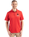 Louisville Cardinals Alumni Cutter & Buck Coastline Epic Comfort Recycled Mens Polo Red Front Thumbnail Image