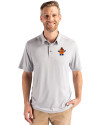 Syracuse Orange College Vault Cutter & Buck Coastline Epic Comfort Recycled Mens Polo CONCRETE Front Thumbnail Image