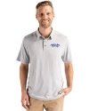 Montana State Bobcats College Vault Cutter & Buck Coastline Epic Comfort Recycled Mens Polo CONCRETE Front Thumbnail Image