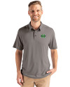 Marshall Thundering Herd Cutter & Buck Coastline Epic Comfort Recycled Mens Polo Elemental Grey Front Thumbnail Image