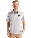 East Carolina Pirates Cutter & Buck Coastline Epic Comfort Recycled Mens Polo CONCRETE Front Thumbnail Image