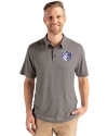 Saint Louis Billikens Cutter & Buck Coastline Epic Comfort Recycled Mens Polo Elemental Grey Front Thumbnail Image
