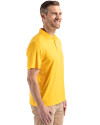 Quinnipiac Bobcats Cutter & Buck Coastline Epic Comfort Recycled Mens Polo College Gold Side Thumbnail Image
