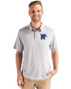 Memphis Tigers Cutter & Buck Coastline Epic Comfort Recycled Mens Polo CONCRETE Front Thumbnail Image