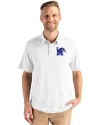 View image 13: Memphis Tigers Cutter & Buck Coastline Recycled Double Peached Mens Polo White Front