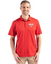 SMU Mustangs Cutter & Buck Coastline Epic Comfort Recycled Mens Polo Red Front Thumbnail Image