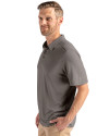 Kansas State Wildcats Cutter & Buck Coastline Epic Comfort Recycled Mens Polo Elemental Grey Side Thumbnail Image