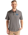 Middle Tennessee Blue Raiders Cutter & Buck Coastline Epic Comfort Recycled Mens Polo Elemental Grey Front Thumbnail Image