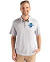 Indiana State Sycamores Cutter & Buck Coastline Epic Comfort Recycled Mens Polo CONCRETE Front Thumbnail Image