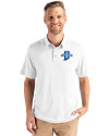 Indiana State Sycamores Cutter & Buck Coastline Epic Comfort Recycled Mens Polo White Front Thumbnail Image