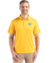 Southern University Jaguars Cutter & Buck Coastline Epic Comfort Recycled Mens Polo College Gold Front Thumbnail Image