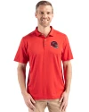 View image 13: Kansas City Chiefs NFL Helmet Cutter & Buck Coastline Recycled Double Peached Mens Polo Red Front
