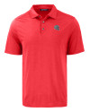 View image 15: New England Patriots NFL Helmet Cutter & Buck Coastline Recycled Double Peached Mens Polo Red Mannequin