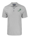 NDSU Bison Vintage Cutter & Buck Pike Eco Tonal Geo Print Stretch Recycled Mens Polo Elemental Grey Mannequin Thumbnail Image