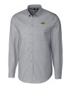 NDSU Bison Cutter & Buck Stretch Oxford Mens Long Sleeve Dress Shirt Charcoal Mannequin Thumbnail Image