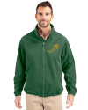 NDSU Bison Vintage Cutter & Buck Charter Eco Recycled Mens Full-Zip Jacket Hunter Green Front Thumbnail Image