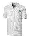 NDSU Bison Vintage Cutter & Buck Forge Pencil Stripe Stretch Mens Polo White Mannequin Thumbnail Image