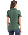 NDSU Bison Vintage Cutter & Buck Coastline Epic Comfort Recycled Womens Polo Hunter Green Back Thumbnail Image