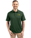 NDSU Bison Cutter & Buck Virtue Eco Pique Recycled Mens Big and Tall Polo Hunter Green Front Thumbnail Image