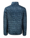 Brigham Young Cougars Cutter & Buck Rainier PrimaLoft® Mens Eco Insulated Full Zip Printed Puffer Jacket Dark Navy Mannequin Back Thumbnail Image