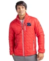 Cincinnati Bengals Americana Cutter & Buck Rainier PrimaLoft®  Mens Big and Tall Eco Insulated Puffer Jacket Red Front Thumbnail Image