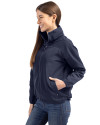 Denver Broncos NFL Helmet Cutter & Buck Charter Eco Recycled Womens Full-Zip Jacket Navy Blue Side Thumbnail Image