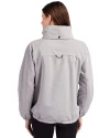 Chicago Bears Historic Cutter & Buck Charter Eco Recycled Womens Full-Zip Jacket Polished Medium Gray Back Thumbnail Image