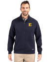 ETSU Buccaneers Cutter & Buck Roam Eco Recycled Full Zip Mens Big & Tall Jacket Navy Blue Front Thumbnail Image