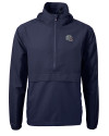 New England Patriots NFL Helmet Cutter & Buck Charter Eco Recycled Mens Anorak Jacket Navy Blue Mannequin Thumbnail Image