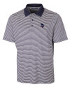 Minnesota Vikings Americana Cutter & Buck Forge Tonal Stripe Stretch Mens Big and Tall Polo Liberty Navy Mannequin Thumbnail Image