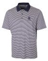 New Orleans Saints Americana Cutter & Buck Forge Tonal Stripe Stretch Mens Big and Tall Polo Liberty Navy Mannequin Thumbnail Image