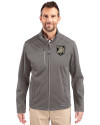 Army Black Knights Cutter & Buck Evoke Softshell Recycled Full Zip Mens Jacket Elemental Grey Front Thumbnail Image