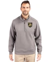 Army Black Knights Cutter & Buck Roam Epic Versatility Recycled Quarter Zip Mens Pullover Elemental Grey Front Thumbnail Image