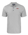 UConn Huskies Cutter & Buck Pike Eco Tonal Geo Print Stretch Recycled Mens Polo Elemental Grey Mannequin Thumbnail Image