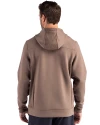 Carolina Panthers Mono Cutter & Buck Roam Epic Versatility Half Zip Recycled Mens Hooded Pullover Mushroom Back Thumbnail Image