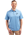 Atlanta Falcons Mono Cutter & Buck Forge Eco Stretch Recycled Mens Polo Dark Atlas Heather Front Thumbnail Image