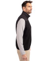 Carolina Panthers Mono Cutter & Buck Cascade Eco Fleece Mens Vest Black Side Thumbnail Image
